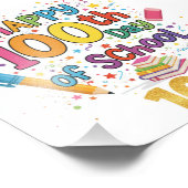 Happy 100th Day of School Foto Afdruk (Hoek)