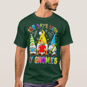 Happy 100th Day of School Three Gnomen Virtual Tea T-shirt
