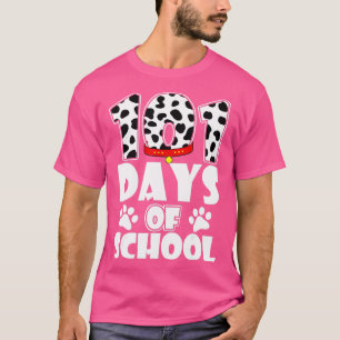 Happy 101 Days School Hondenliefhebber student of T-shirt