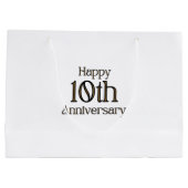 Happy 10th Anniversary Grand sac cadeau (Dos)