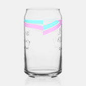 Happy 10th anniversary simple minimal wedding name blikvorm glas (Rechts)