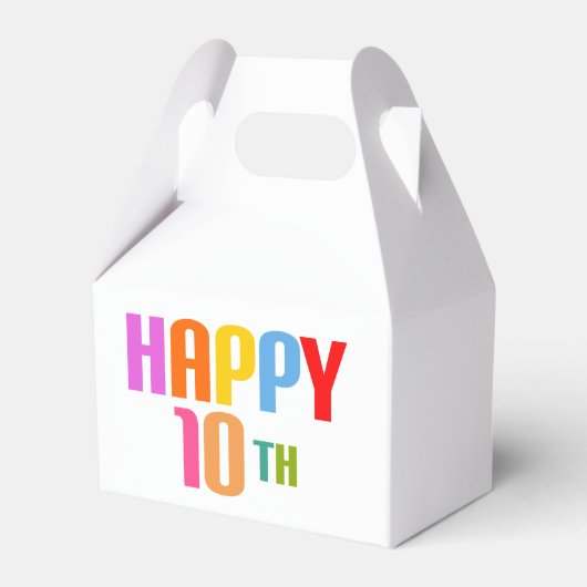Happy 10th bedankdoosjes (Voorkant Zijde)