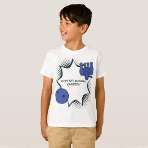 Happy 10th Birthday Bowling Party T-shirt