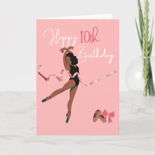 Happy 10th Birthday Girl Card Kaart (Voorkant)