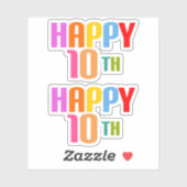 Happy 10th sticker (Vel)