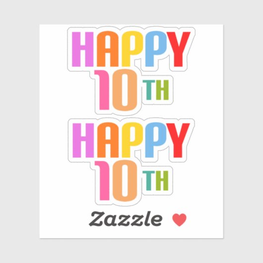 Happy 10th sticker (Vel)