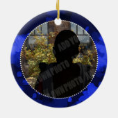 Happy 10th Wedding Jubileum One Foto Keramisch Ornament (Achterkant)