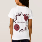 Happy 11th Birthday Bowling Party T-shirt (Achterkant)