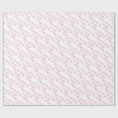 Happy 12th B-Day Samantha Pink Cadeaupapier (Vlak)