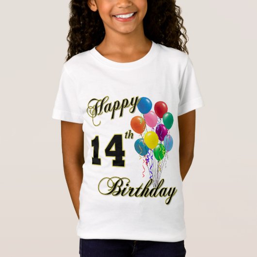 Happy 14th Birthday T-Shirt (Voorkant)