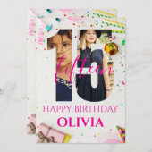 happy 15th Birthday Personalized card Kaart (Voorkant / Achterkant)