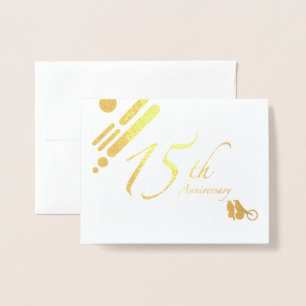 Happy 15th Jubileum Mod Birds Folie Kaarten