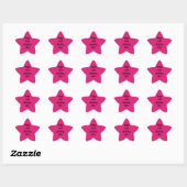 Happy 16th Birthday roze zwarte aangepaste naam me Ster Sticker (Vel)