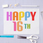 Happy 16th tissuepapier (Craft)