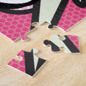 HAPPY 18th BIRTHDAY Fun Retro Comic Book Pink Legpuzzel (Zijkant)