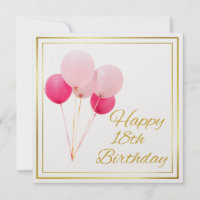 HAPPY 18th BIRTHDAY-GOLD LIJST