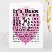 Happy 18th Birthday Kaart (Gele Bloem)