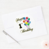 Happy 1er Anniversaire Sticker (Enveloppe)