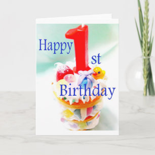 Happy 1st Birthday Kaart