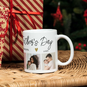 Happy 1st Fathers Day As Grandpa 5 Photo Collage Koffiemok