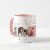 Happy 1st Moederdag als Grandma 5 Photo Collage Mok (Voorkant links)