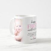 Happy 1st Moederdag Foto Koffiemok (Voorkant links)