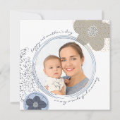 Happy 1st Moederdag mama Modern Flower foto (Voorkant)