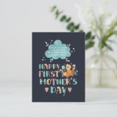 Happy 1st Moederdag van moeder in wet Briefkaart (Staand voorkant)