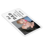 Happy 1st Vaderdag 2022 Best Dad Ever Photo Magneet (Rechterzijde)