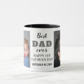 Happy 1st Vaderdag 20XX Best Pap Ever Photo Mok (Midden)