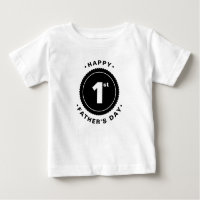 Happy 1st Vaderdag Baby T-shirt