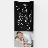 Happy 1st Vaderdag Foto Spandoek (Verticaal)