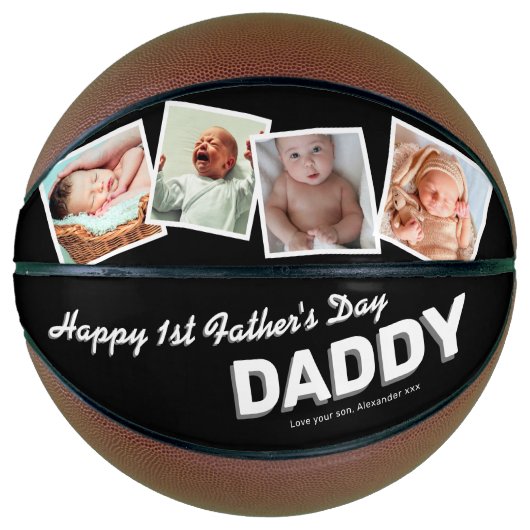 Happy 1st Vaderdag Keepomwille Basketball Basketbal (Voorkant)