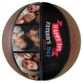 Happy 1st Vaderdag Photo Collage Typografie Basketbal (Verticaal)