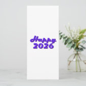Happy 2026 kaart (Staand voorkant)
