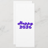 Happy 2026 kaart (Voorkant / Achterkant)