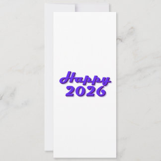 Happy 2026 kaart