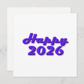 Happy 2026 kaart (Voorkant / Achterkant)