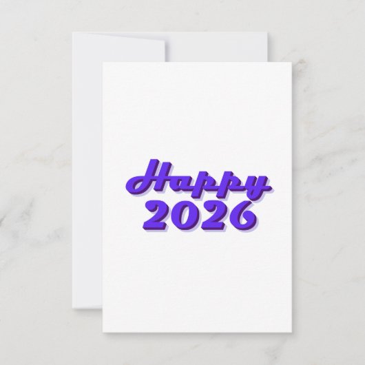 Happy 2026 kaart (Voorkant)
