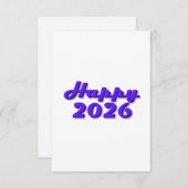 Happy 2026 kaart (Voorkant / Achterkant)
