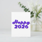 Happy 2026 kaart (Staand voorkant)