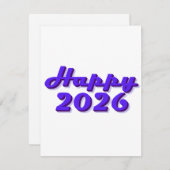 Happy 2026 kaart (Voorkant / Achterkant)