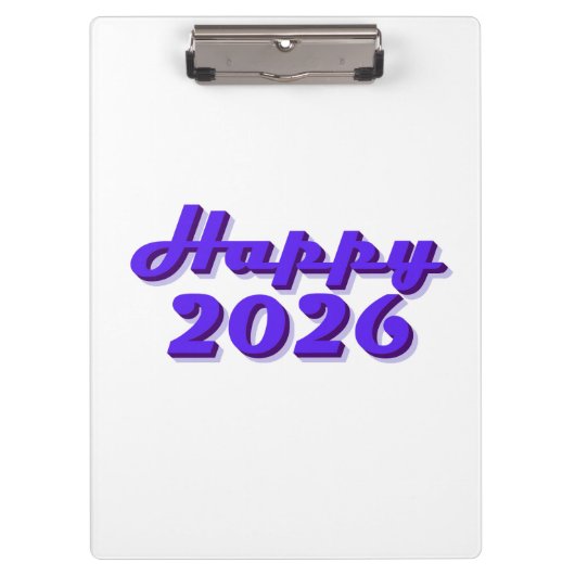 Happy 2026 klembord (Voorkant)