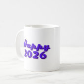 Happy 2026 koffiemok (Voorkant links)