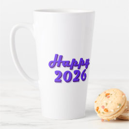 Happy 2026 latte mok