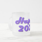 Happy 2026 matglas koffiemok (Voorkant links)