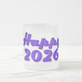 Happy 2026 matglas koffiemok (Center)