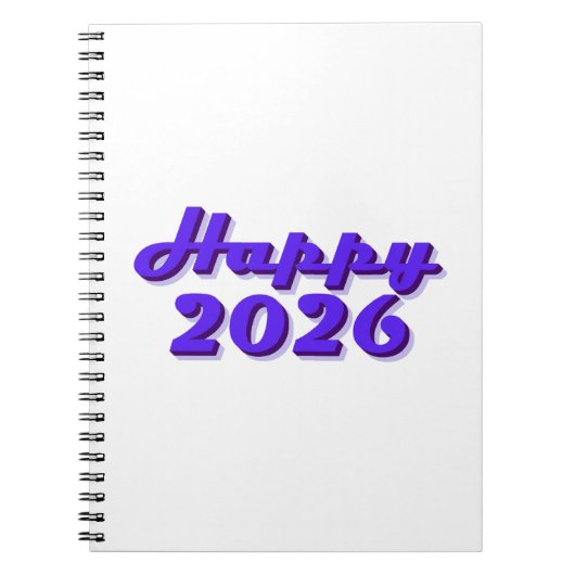 Happy 2026 notitieboek (Voorkant)