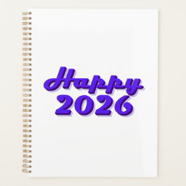 Happy 2026 planner