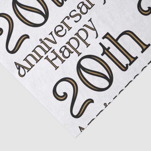 Happy 20th Jubileum Tissuepapier (Detail)